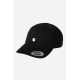 CARHARTT WIP MADISON LOGO CAP 100 % COTTON BLACK / WAX