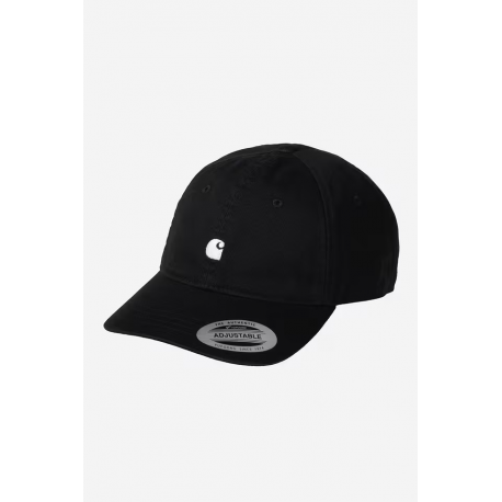 CARHARTT WIP MADISON LOGO CAP 100 % COTTON BLACK / WAX
