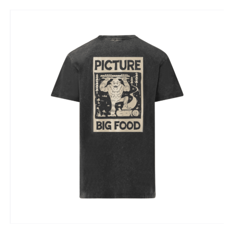 PICTURE BIGFOOT TEE BLACK WASHED