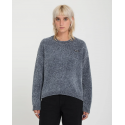 VOLCOM BUBBLE TEASE SWEATER STORM BLUE