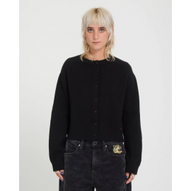 VOLCOM FA OZZY CARDIGAN BLACK