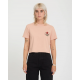 VOLCOM DIAL CROP TEE MISTY ROSE