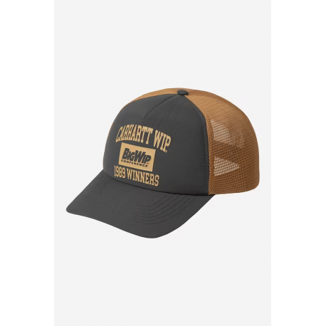 CARHARTT WIP 1989 WINNERS TRUCKER CAP RAVEN / DUSTY