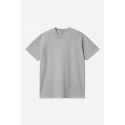 CARHARTT WIP S/S CHASE T-SHIRT GREY HEATHER GOLD