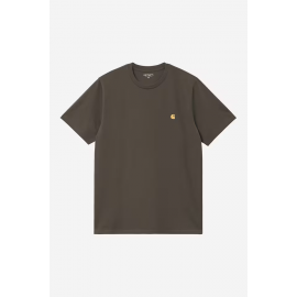 CARHARTT WIP S/S CHASE T-SHIRT SHUNGITE / GOLD