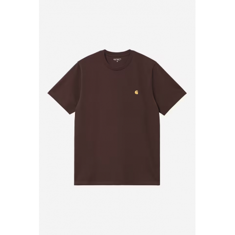 CARHARTT WIP S/S CHASE T-SHIRT PALISANDER / GOLD
