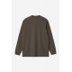 CARHARTT WIP L/S CHASE T-SHIRT SHUNGITE / GOLD