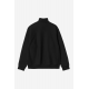 CARHARTT WIP HALF ZIP AMERICAN SCRIPT SWEAT BLACK