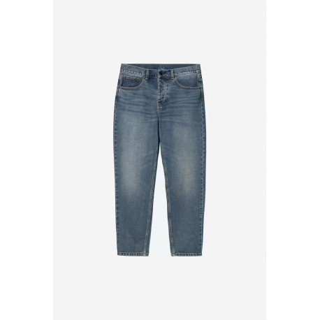 CARHARTT WIP NEWEL PANT BLUE DARK USED WASH NO LENGHT
