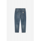 CARHARTT WIP NEWEL PANT BLUE DARK USED WASH NO LENGHT