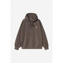 CARHARTT WIP HOODED VISTA SWEAT TOBACCO GARMENT DYED