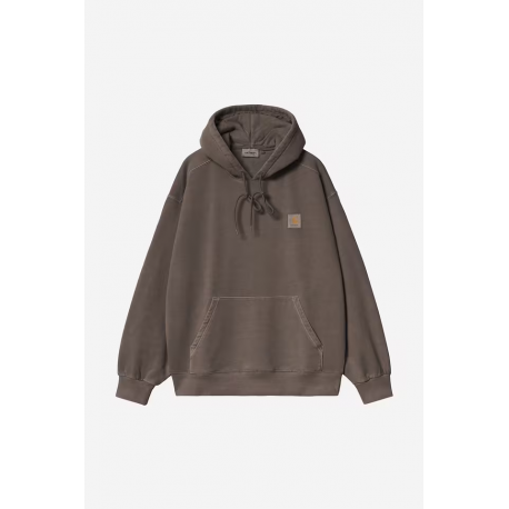 CARHARTT WIP HOODED VISTA SWEAT TOBACCO GARMENT DYED