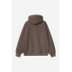 CARHARTT WIP HOODED VISTA SWEAT TOBACCO GARMENT DYED