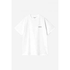 CARHARTT WIP S/S SCRIPT EMBROIDERY T-SHIRT WHITE BLACK