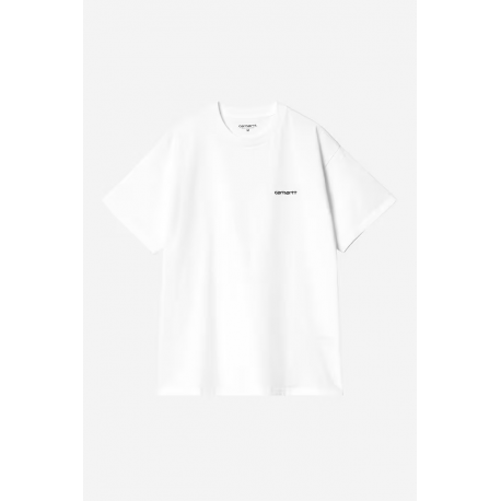 CARHARTT WIP S/S SCRIPT EMBROIDERY T-SHIRT WHITE BLACK