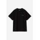 CARHARTT WIP S/S SCRIPT EMBROIDERY T-SHIRT BLACK WHITE