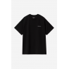 CARHARTT WIP S/S SCRIPT EMBROIDERY T-SHIRT BLACK WHITE