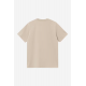 CARHARTT WIP S/S SCRIPT EMBROIDERY T-SHIRT FLEUR DE SEL BLACK