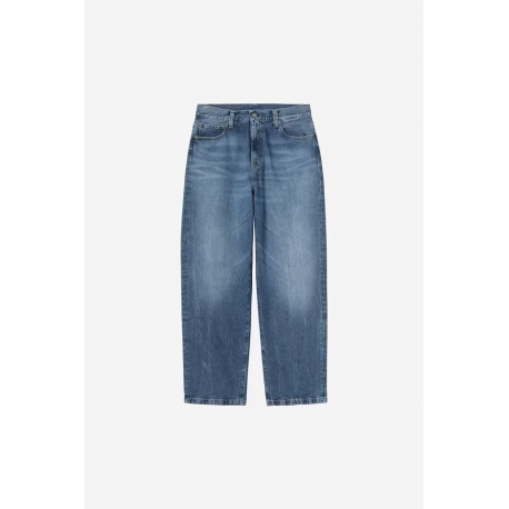 CARHARTT WIP LANDON PANT BLUE MARBLE USED WASH NO LENGTH