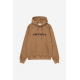 CARHARTT WIP HOODED SWEAT WIP H BROWN BLACK