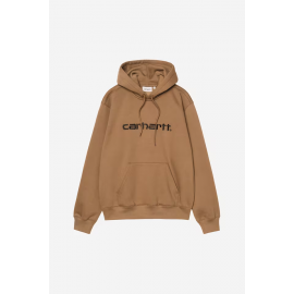 CARHARTT WIP HOODED SWEAT WIP H BROWN BLACK