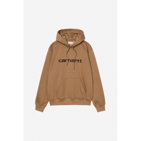 CARHARTT WIP HOODED SWEAT WIP H BROWN BLACK