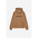 CARHARTT WIP HOODED SWEAT WIP H BROWN BLACK