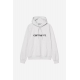 CARHARTT WIP HOODED SWEAT ASH HEATHER / GRAPHITE
