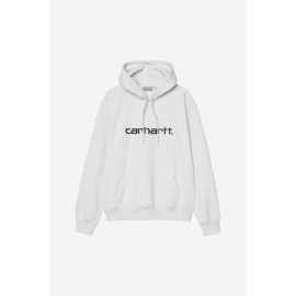 CARHARTT WIP HOODED SWEAT ASH HEATHER / GRAPHITE