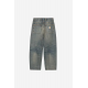 CARHARTT WIP BRANDON PANT BLUE WORN USED WASH