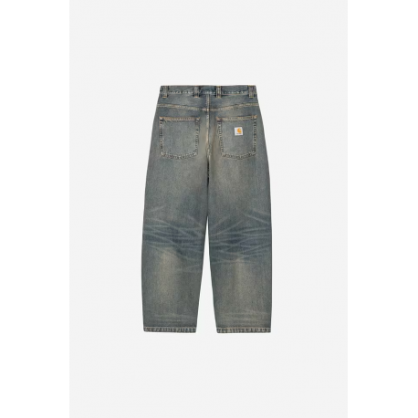 CARHARTT WIP BRANDON PANT BLUE WORN USED WASH