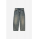 CARHARTT WIP BRANDON PANT BLUE WORN USED WASH