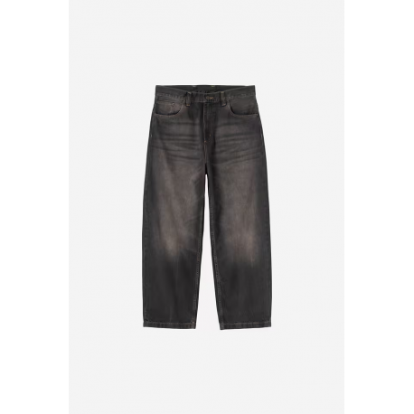 CARHARTT WIP BRANDON PANT BLACK TOBACCO USED WASH