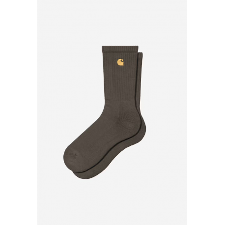 CARHARTT WIP CHASE SOCKS SHUNGITE / GOLD