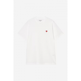 CARHARTT WIP S/S SMALL HEART T-SHIRT WHITE /RED
