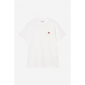 CARHARTT WIP S/S SMALL HEART T-SHIRT WHITE /RED
