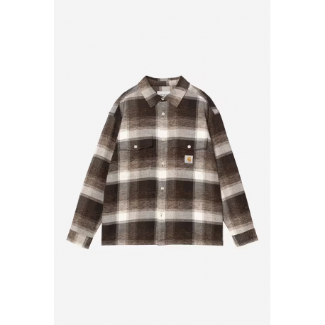 CARHARTT WIP L/S ESTERSON SHIRT CHECK TABACCO