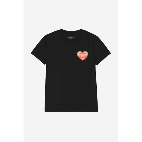 CARHARTT WIP W' S/S HARTT CASE T-SHIRT BLACK