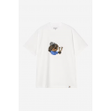 CARHARTT WIP S/S SLINGSHOT T-SHIRT WHITE HEAVY ENZYME WASH