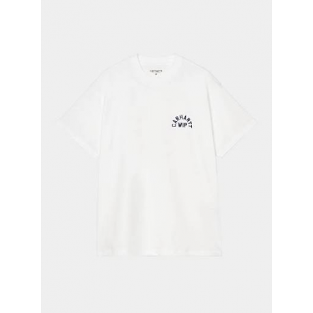 CARHARTT WIP S/S ARCH SCRIPT T-SHIRT WHITE / DARK NAVY