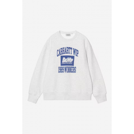 CARHARTT WIP 1989 WINNERS SWEAT ASH HEATHER HEAVY STONE WASH