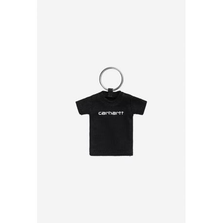 CARHARTT WIP MINI SCRIPT T-SHIRT KEYCHAIN BLACK