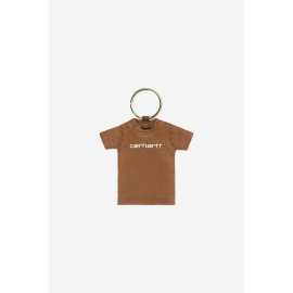 CARHARTT WIP MINI SCRIPT T-SHIRT KEYCHAIN HAMILTON BROWN