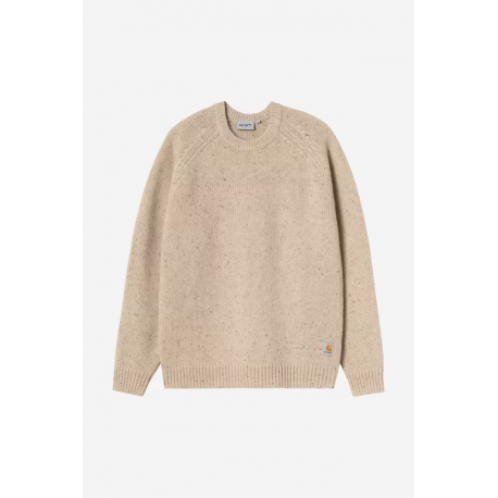 CARHARTT WIP ANGILISTIC SWEATER SPECKLED FLEUR DE SEL