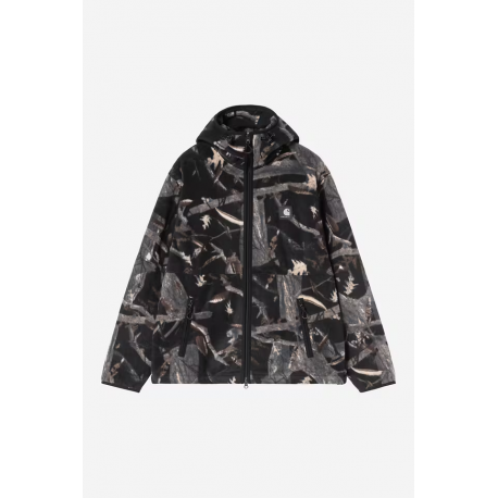 CARHARTT WIP BLEVIN LINER CAMO FEATHER TREE BLACK