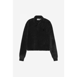 CARHARTT WIP W' L/S MARINE POLO SWEATER BLACK / BLACK