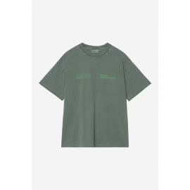 CARHARTT WIP S/S BOXED T-SHIRT DARK SCARAB GARMENT DYED