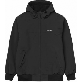 CARHARTT WIP HOODED SAIL JACKET BLACK / WHITE