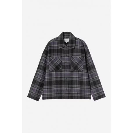 CARHARTT WIP L/S PARSON SHIRT CHECK SHADY PURPLE