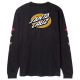 SANTA CRUZ T-SHIRT LS KNIBBS CRYPTIC BLACK